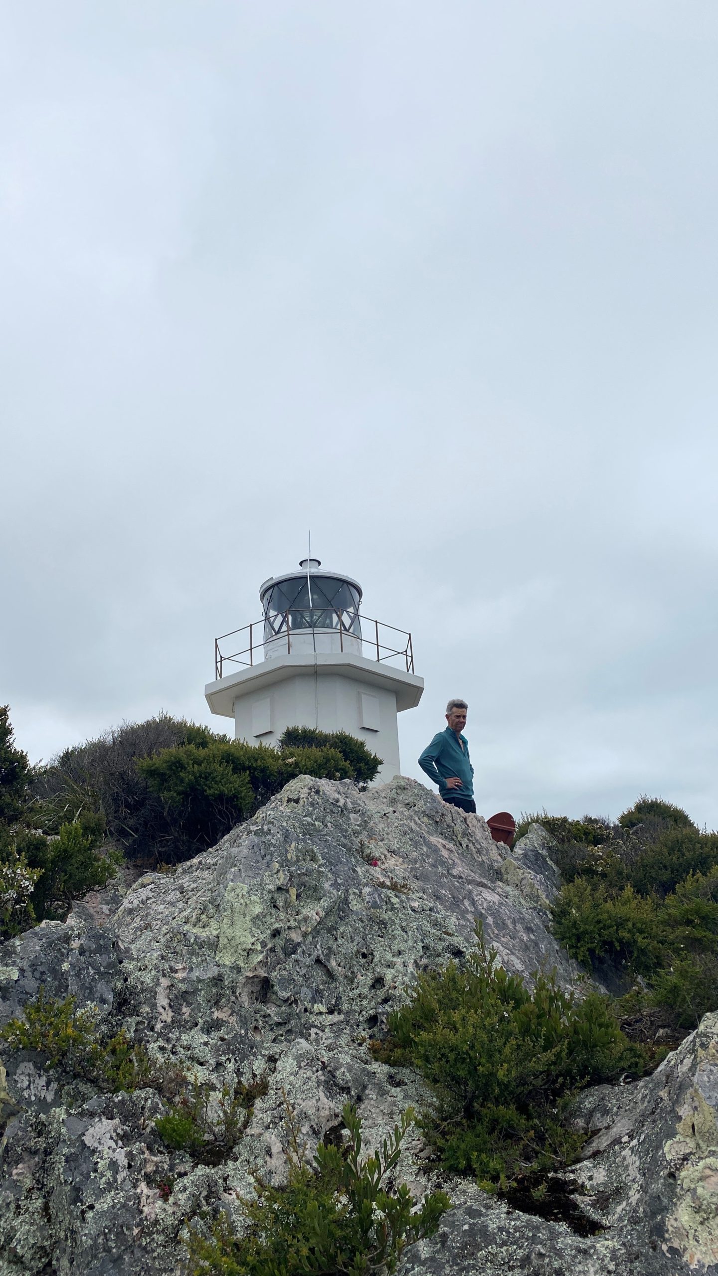 The lighthouse at the northern tip of Rocky Cape
