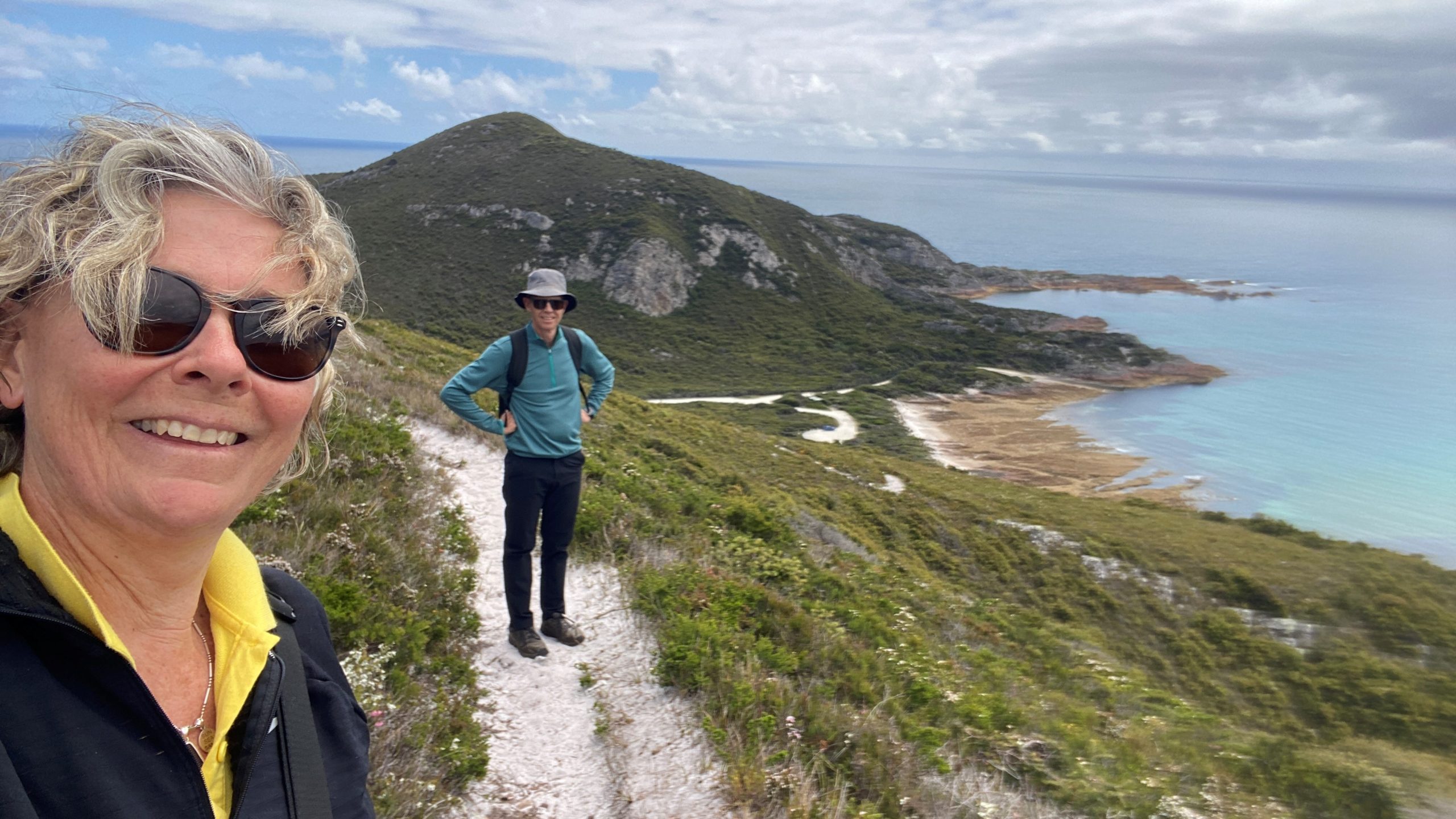 looking back to the car park